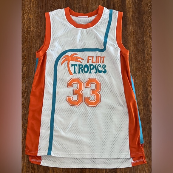 Jackie Moon #33 Flint Tropics Jersey Mitchell & Ness Size L Runs Small - Picture 1 of 13